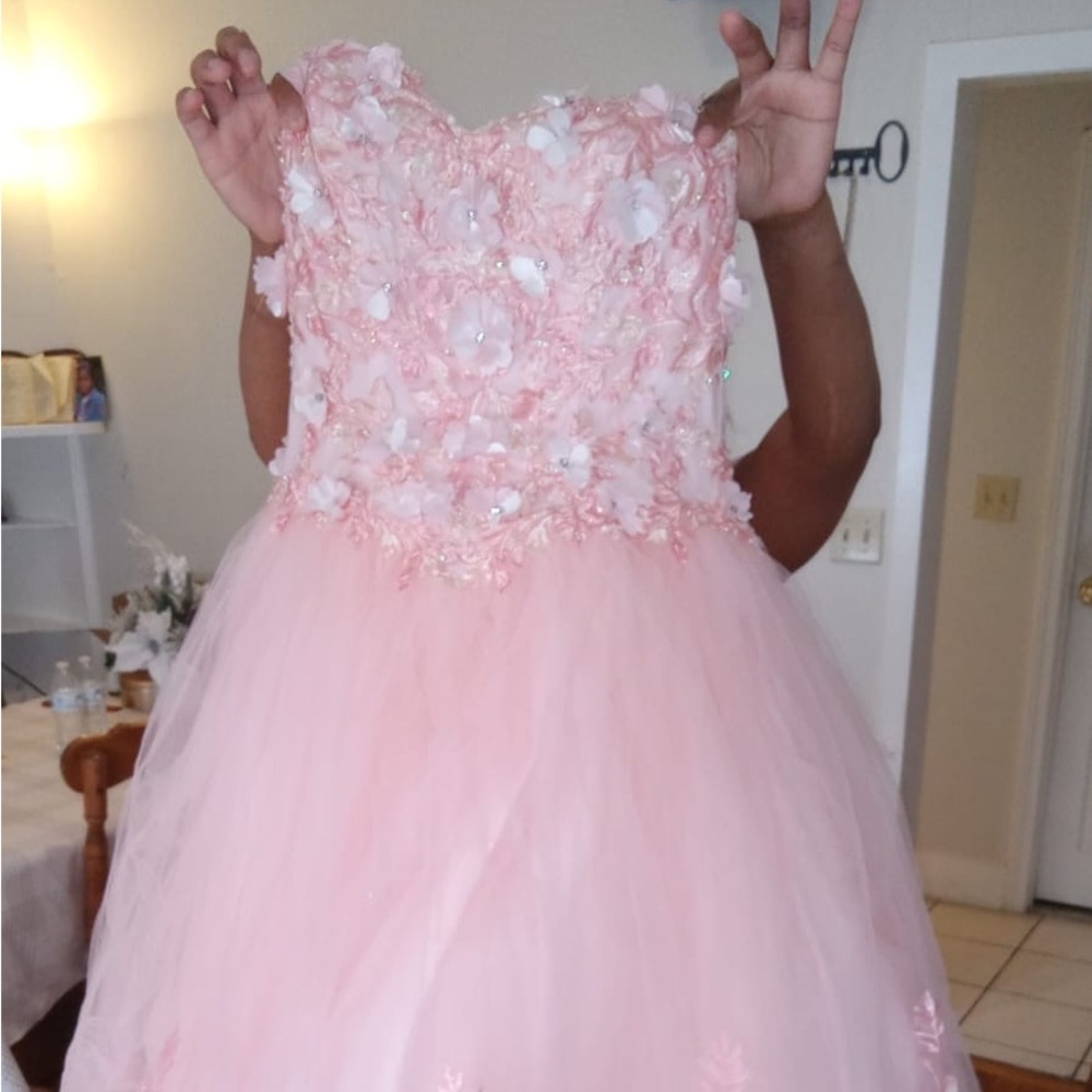 PINK Victoria's Secret Pink Sleeveless Scoop Neck Gown
